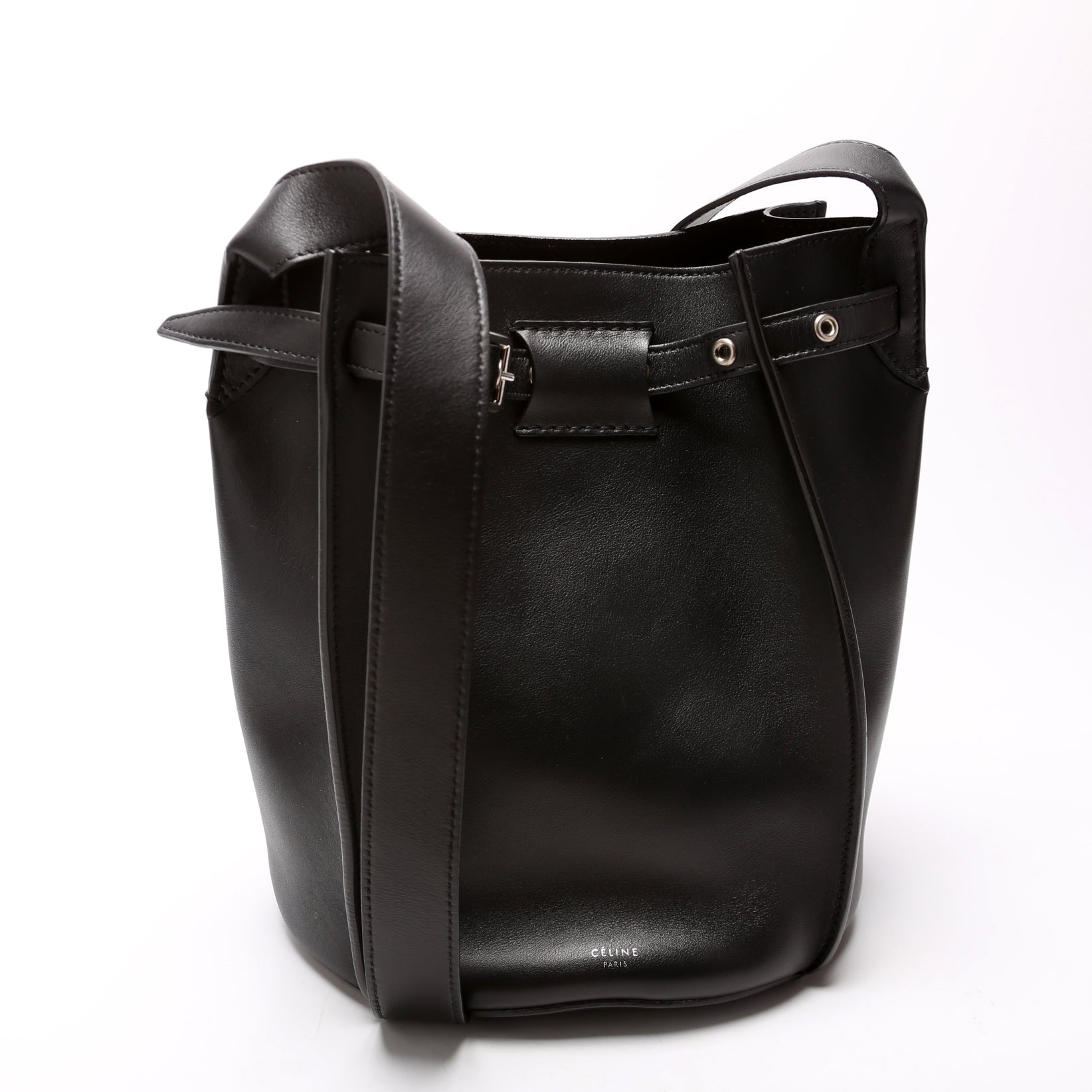 Long Strap Big Bag Bucket Calfskin