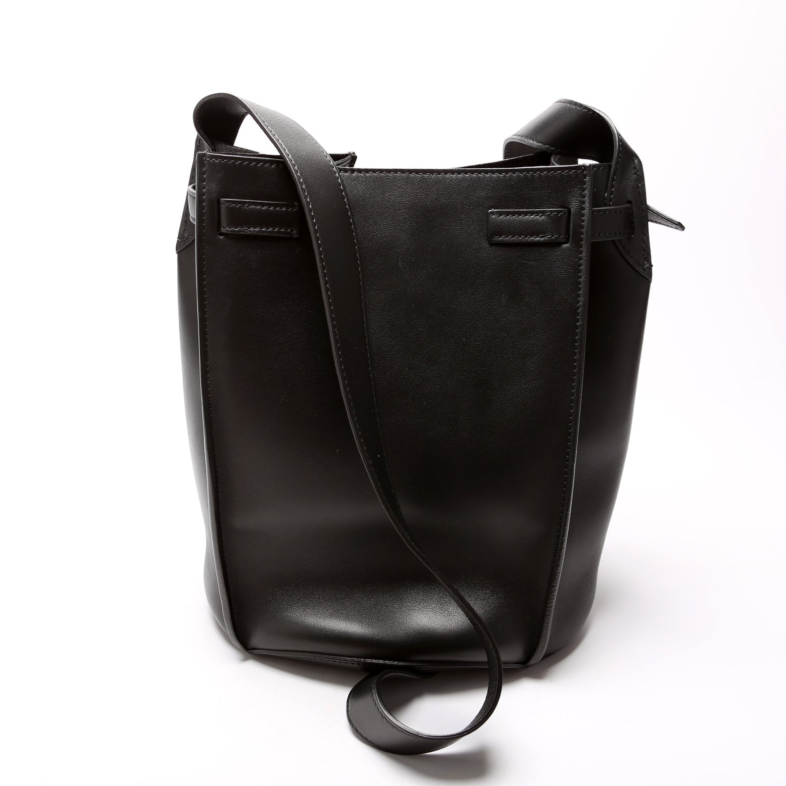 Long Strap Big Bag Bucket Calfskin