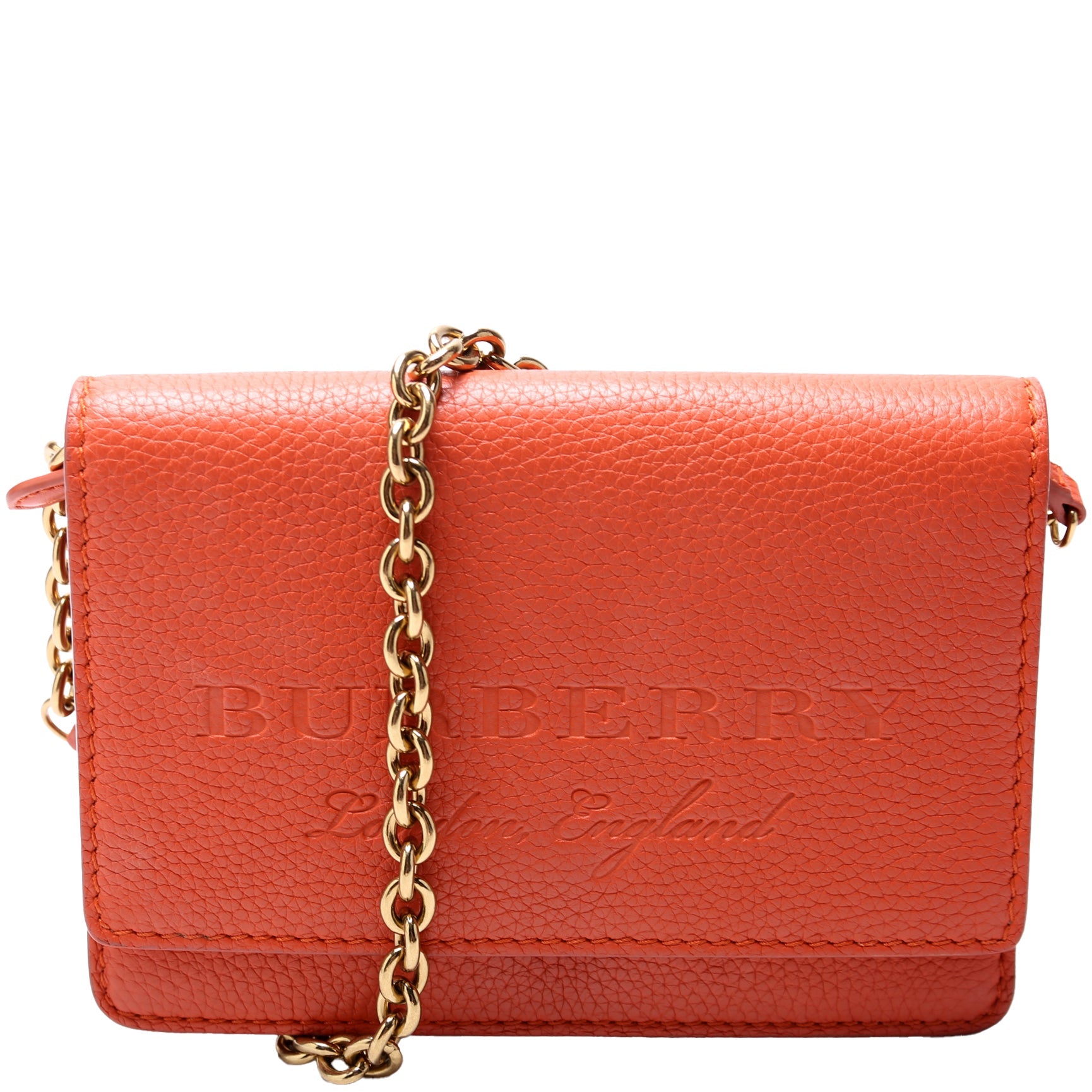 Hampshire Embossed Leather Chain Wallet