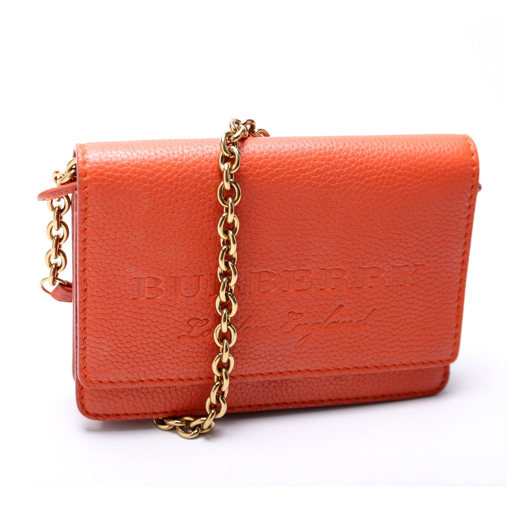 Hampshire Embossed Leather Chain Wallet