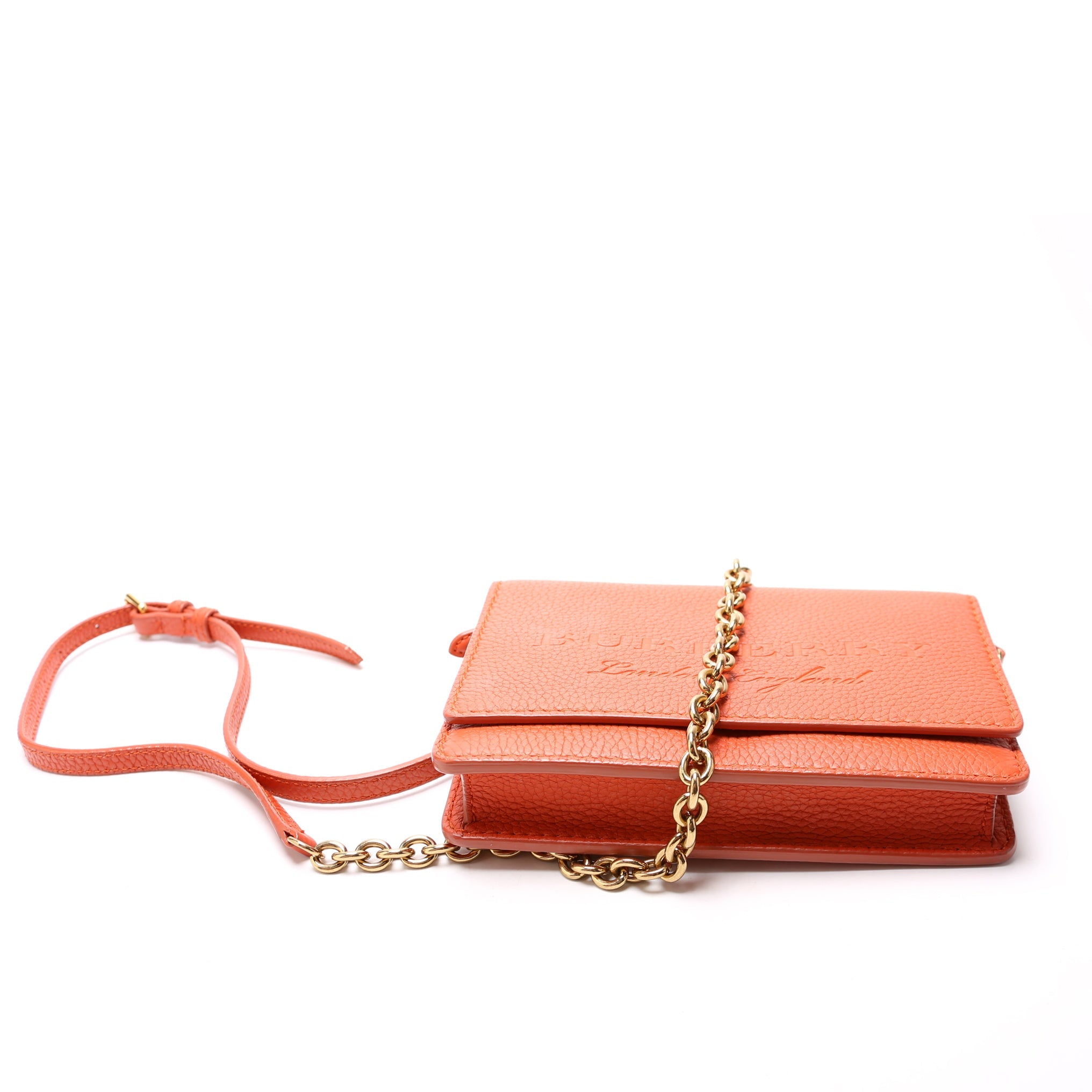 Hampshire Embossed Leather Chain Wallet
