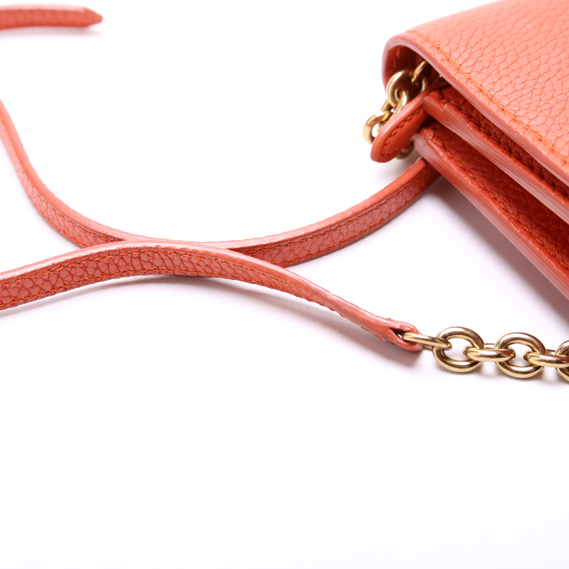 Hampshire Embossed Leather Chain Wallet