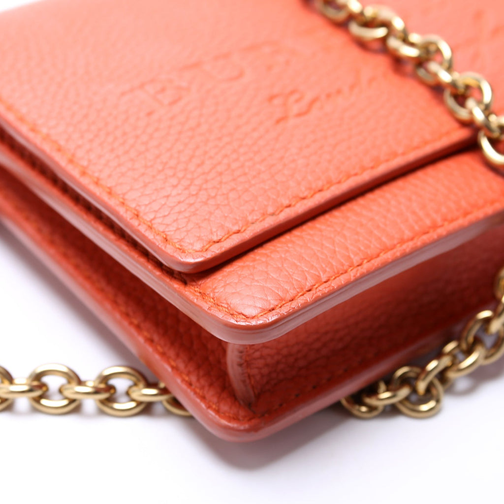 Hampshire Embossed Leather Chain Wallet