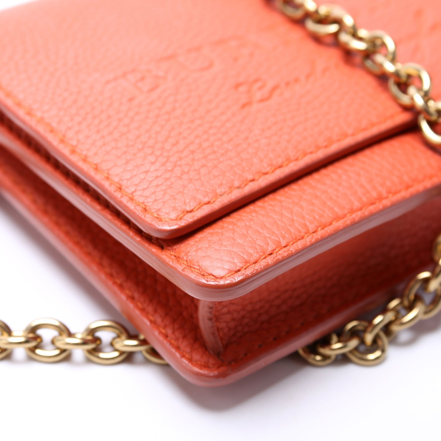 Hampshire Embossed Leather Chain Wallet