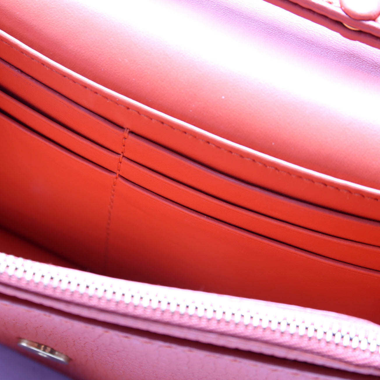Hampshire Embossed Leather Chain Wallet
