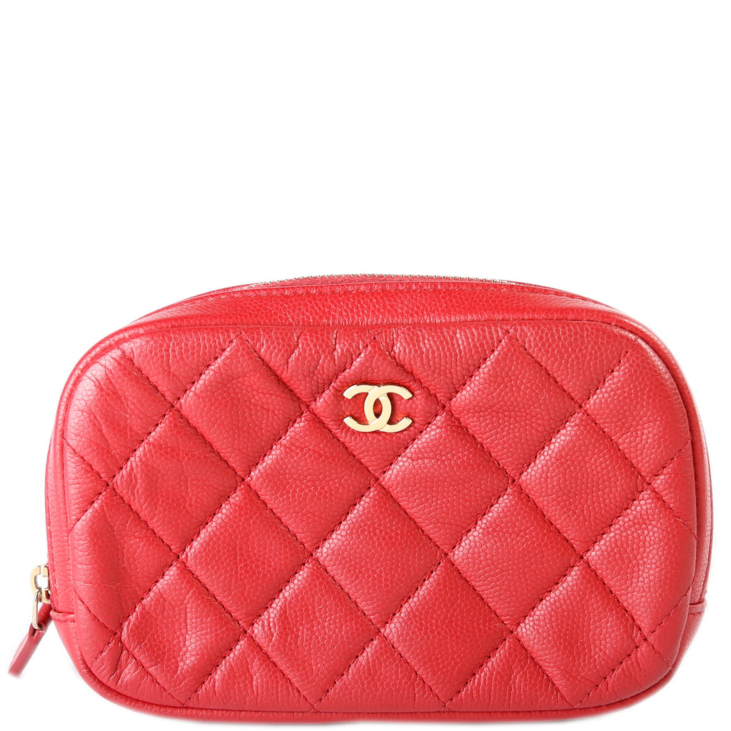 Cosmetic Case Quilted Small Caviar