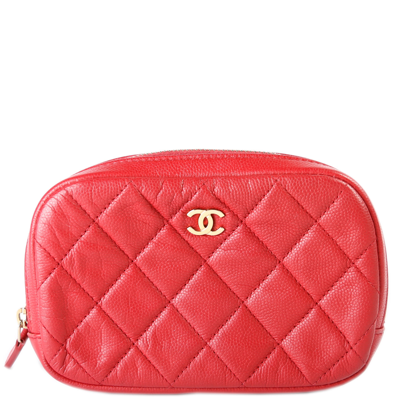 Cosmetic Case Quilted Small Caviar