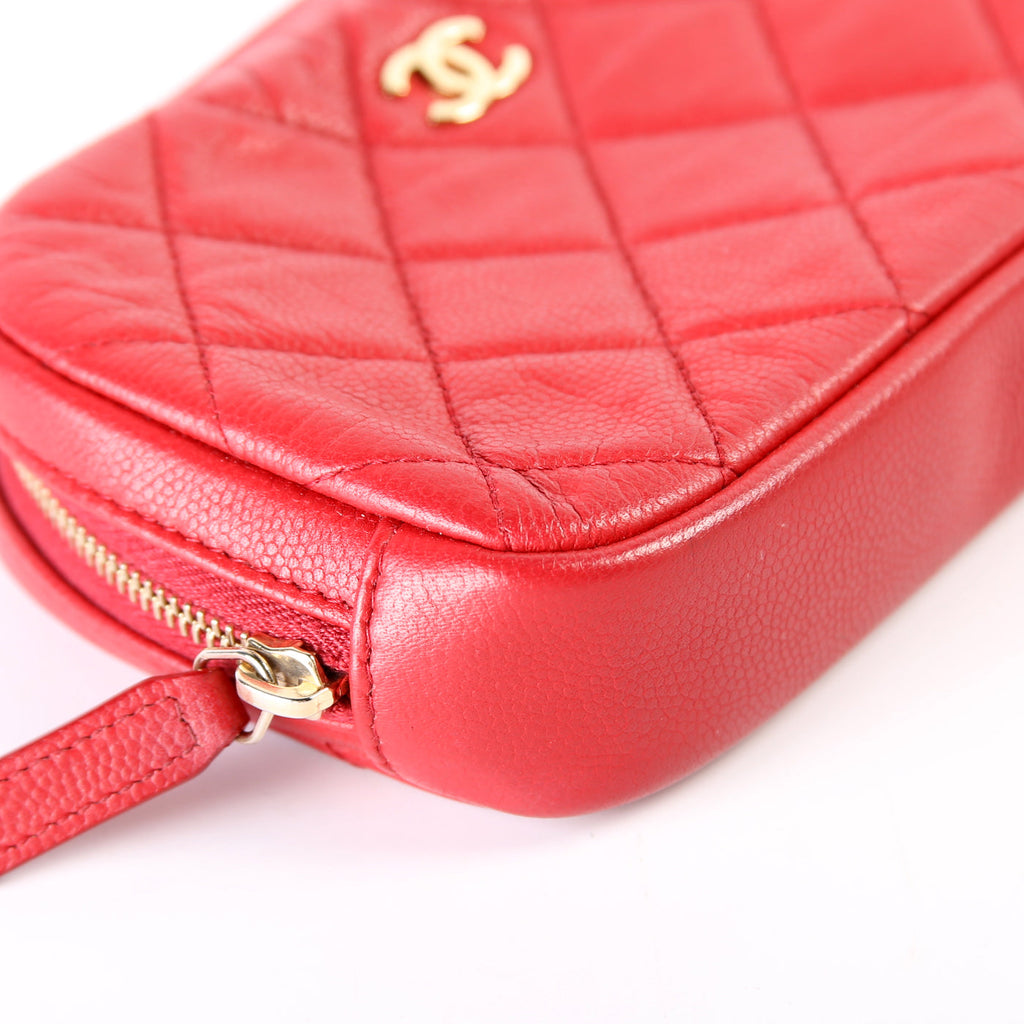 Cosmetic Case Quilted Small Caviar