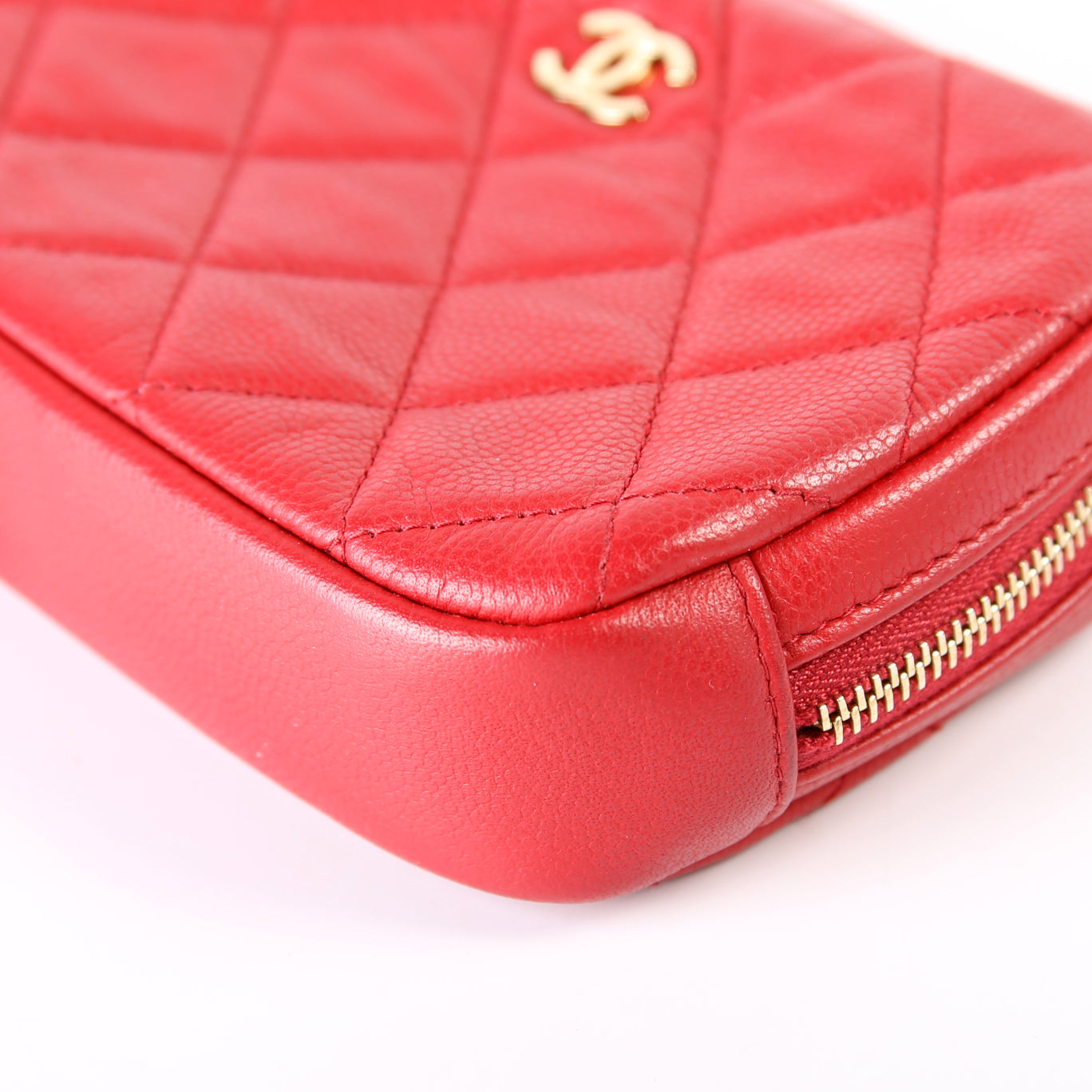 Cosmetic Case Quilted Small Caviar