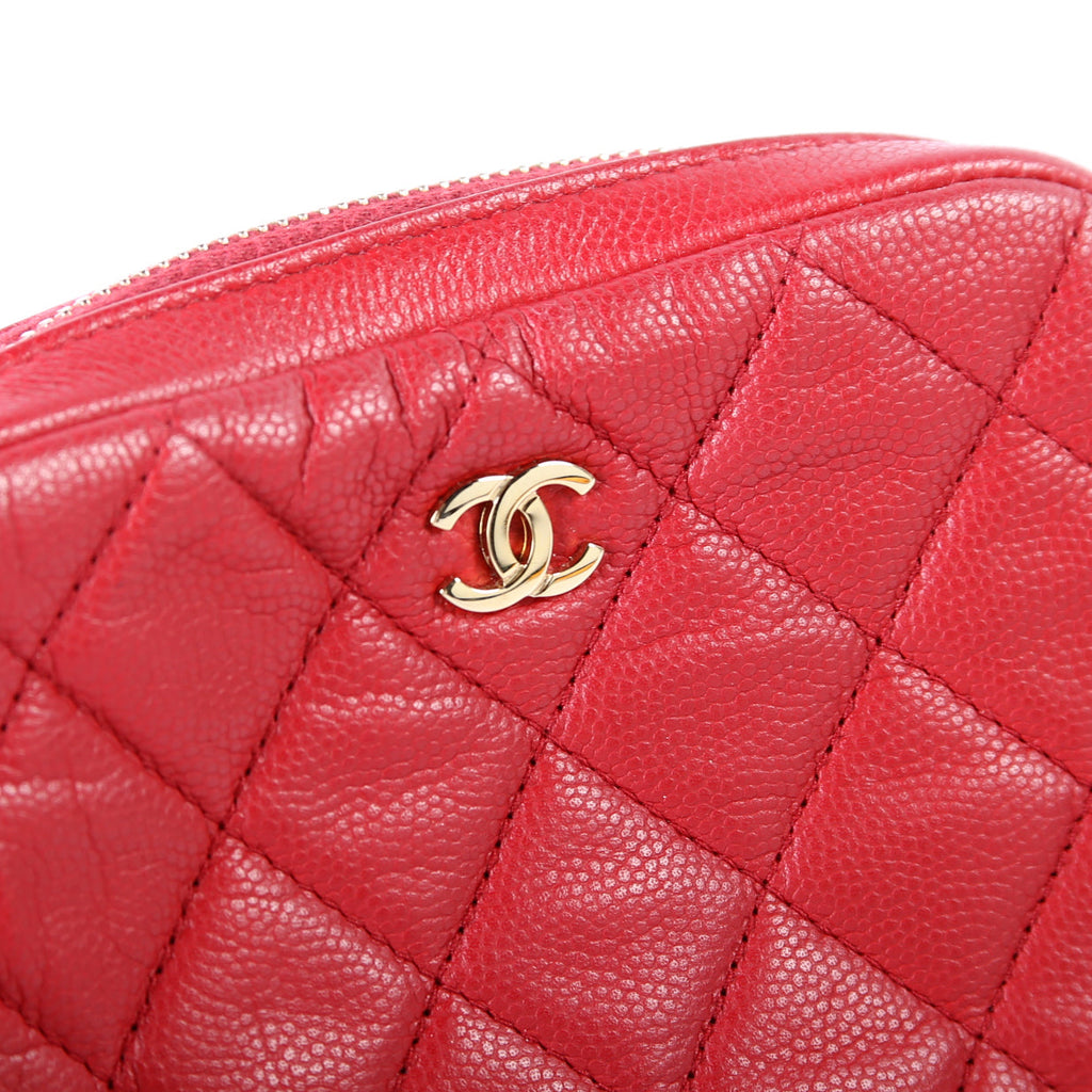Cosmetic Case Quilted Small Caviar