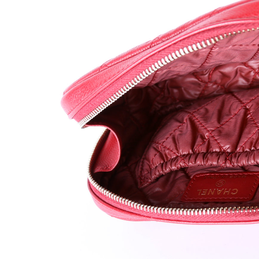 Cosmetic Case Quilted Small Caviar