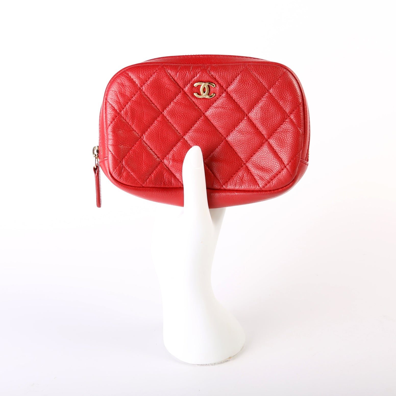 Cosmetic Case Quilted Small Caviar
