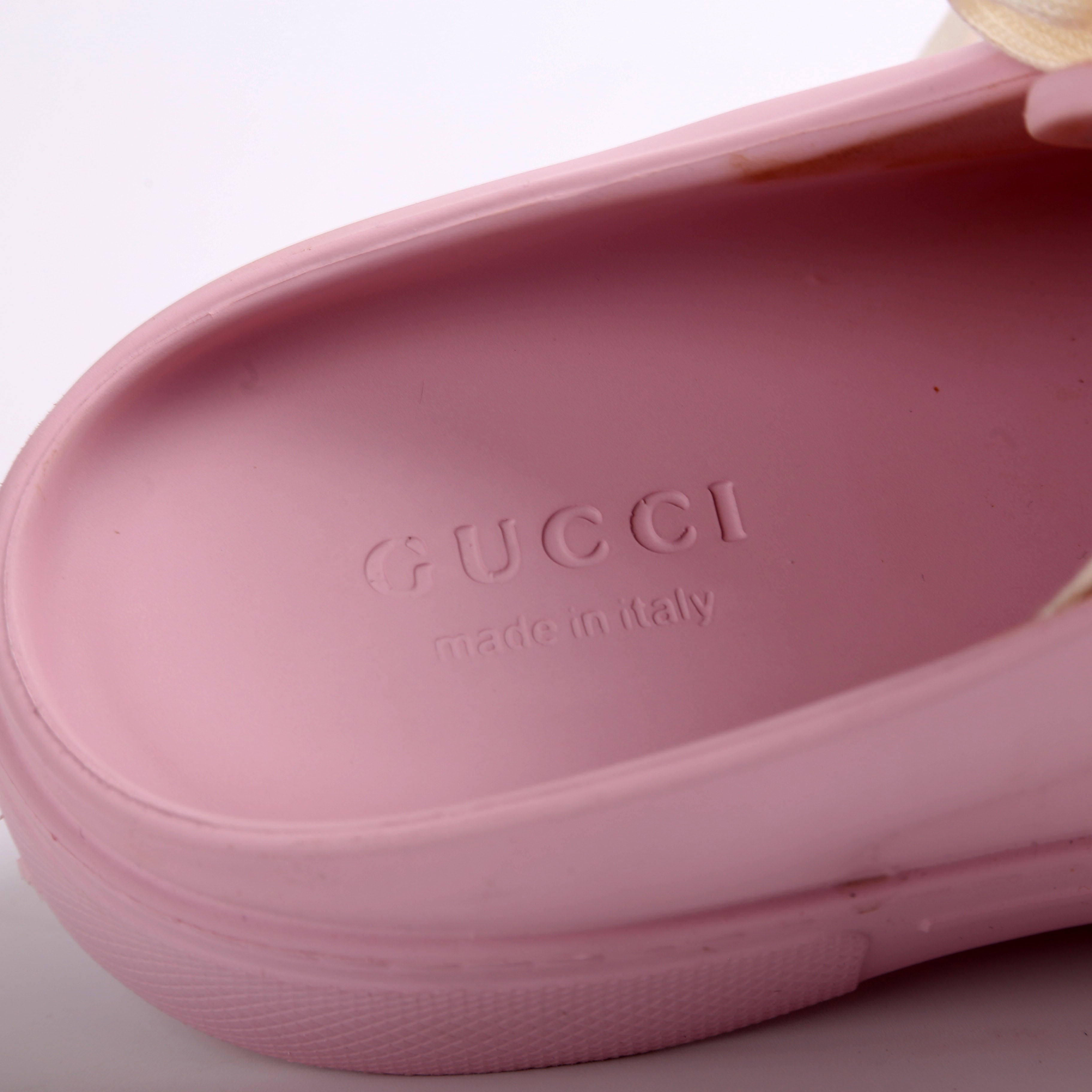Gucci Rubber Ace Mule Size 37