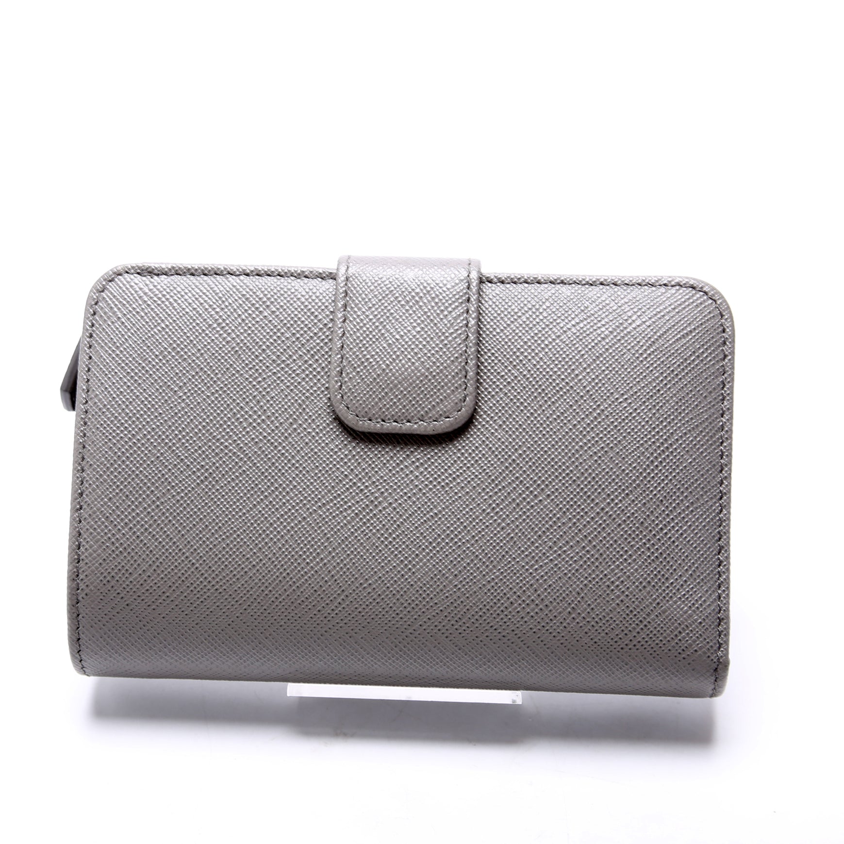 1ML225 Saffiano Small Wallet Grey