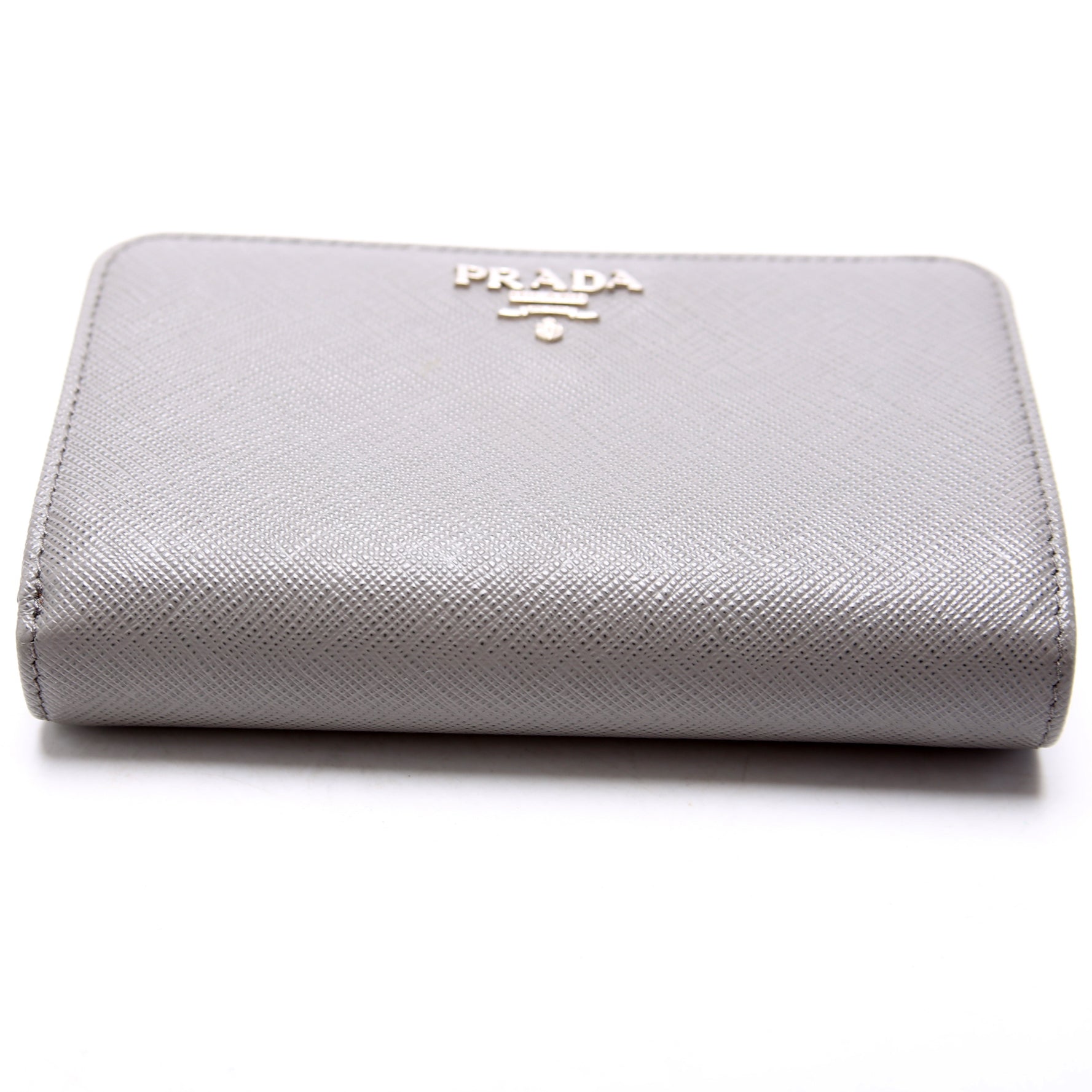 1ML225 Saffiano Small Wallet Grey