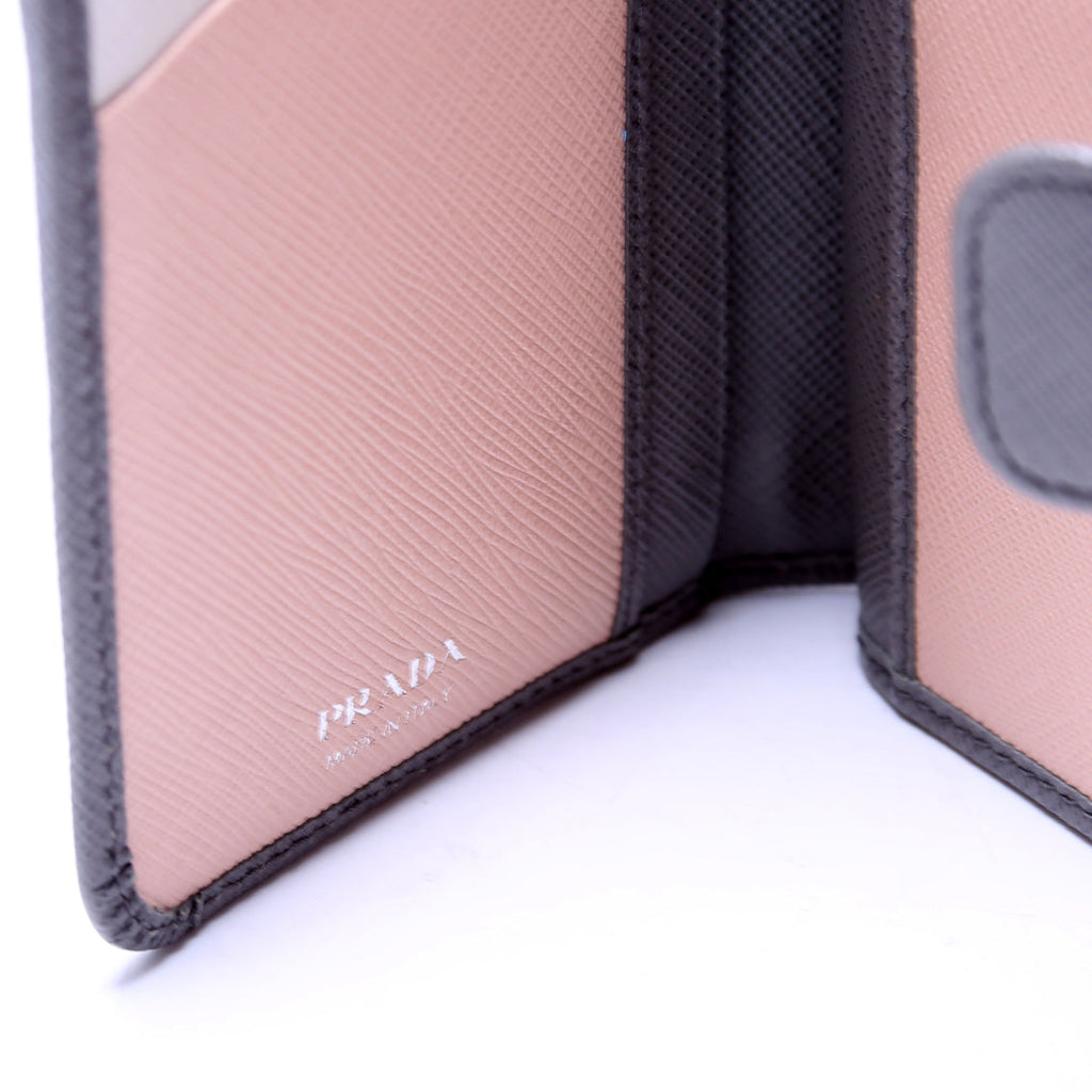 1ML225 Saffiano Small Wallet Grey