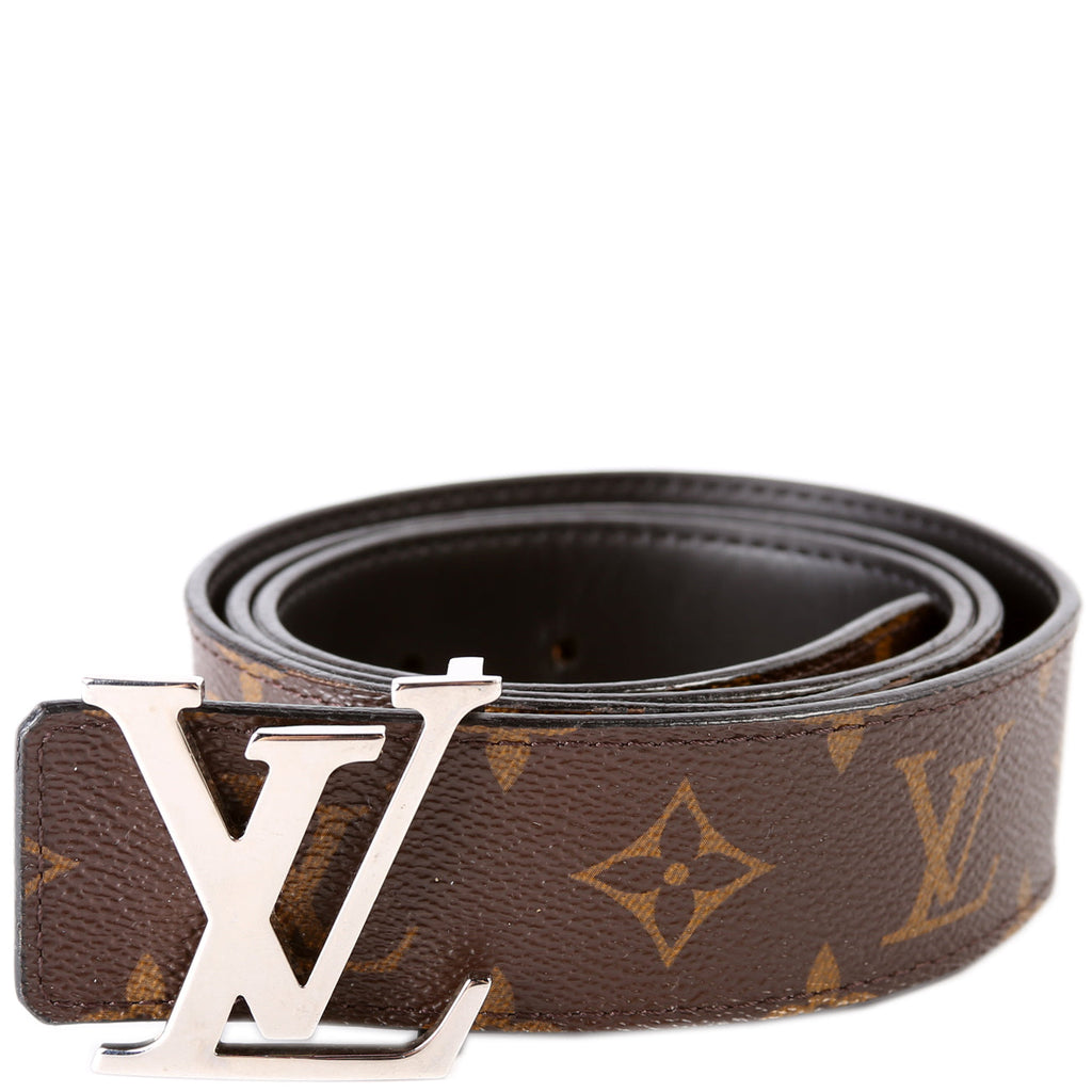 LV Initiales 40MM Reversible Leather/Monogram Belt Size 90/36