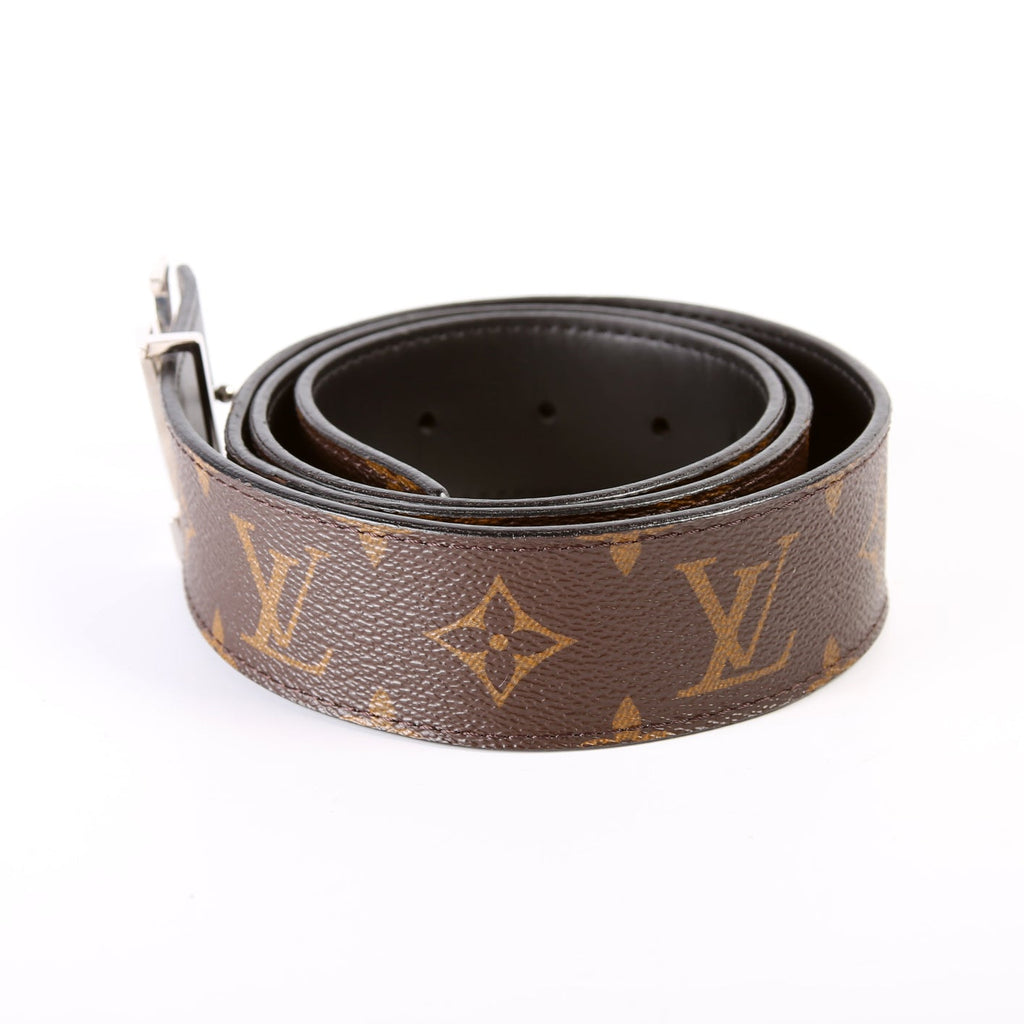 LV Initiales 40MM Reversible Leather/Monogram Belt Size 90/36