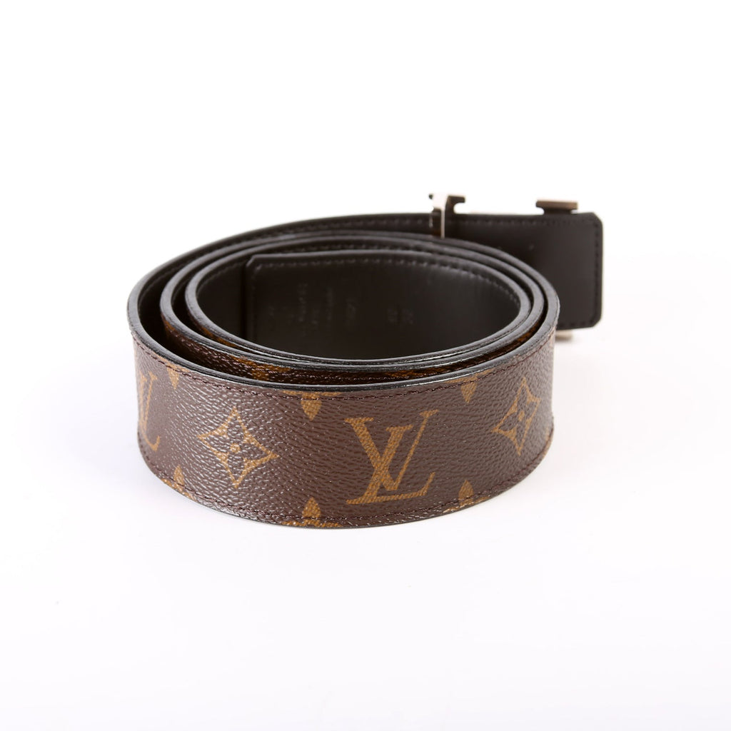 LV Initiales 40MM Reversible Leather/Monogram Belt Size 90/36