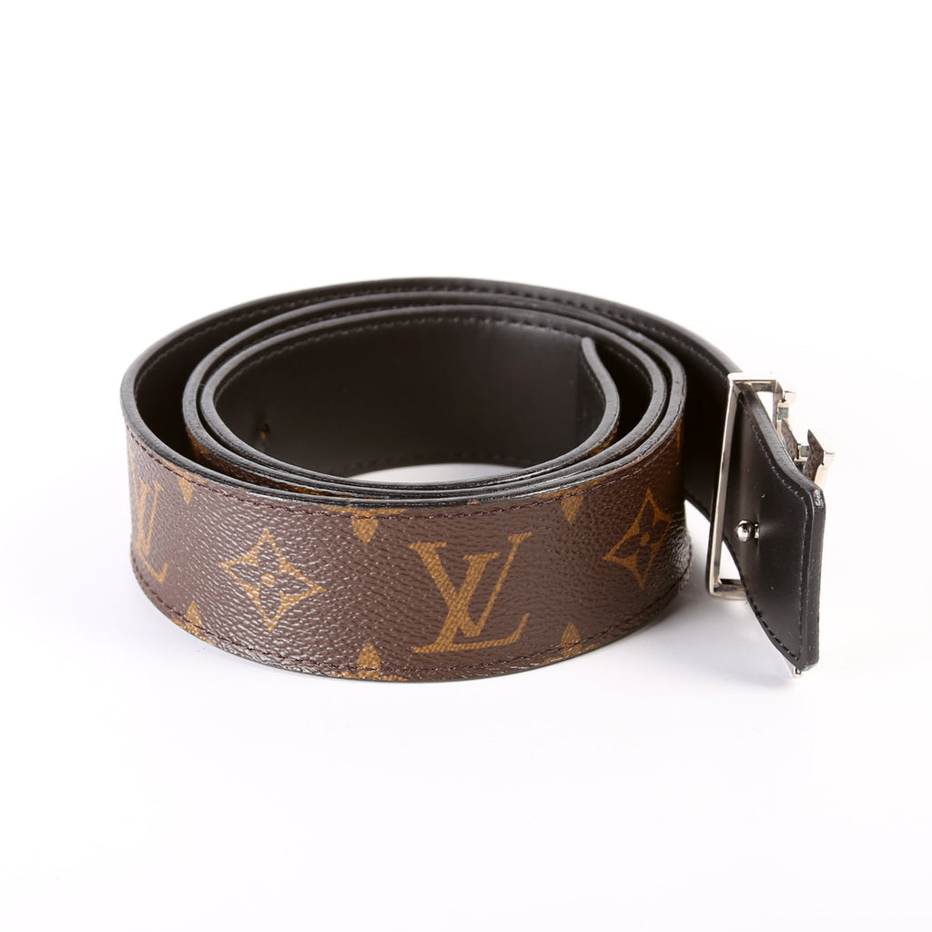 LV Initiales 40MM Reversible Leather/Monogram Belt Size 90/36