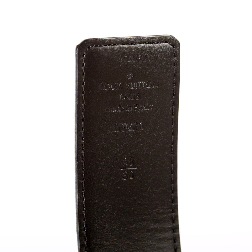 LV Initiales 40MM Reversible Leather/Monogram Belt Size 90/36