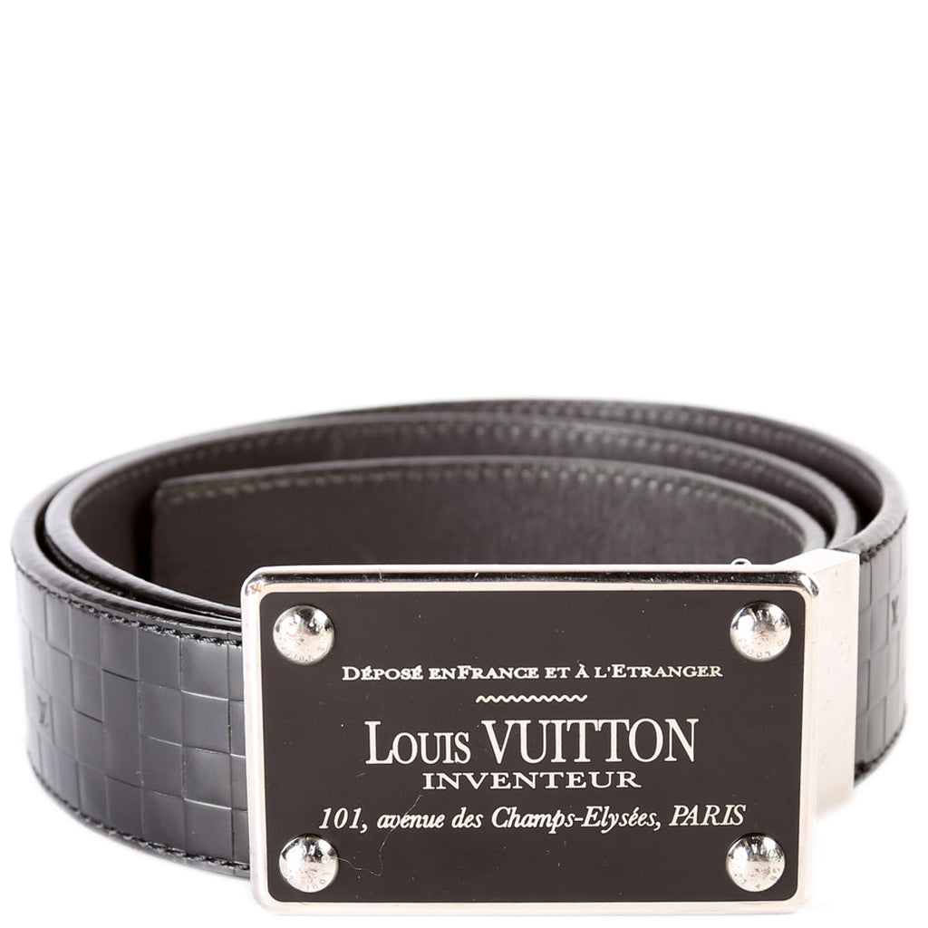 Inventeur Buckle Leather Belt Size 85/34