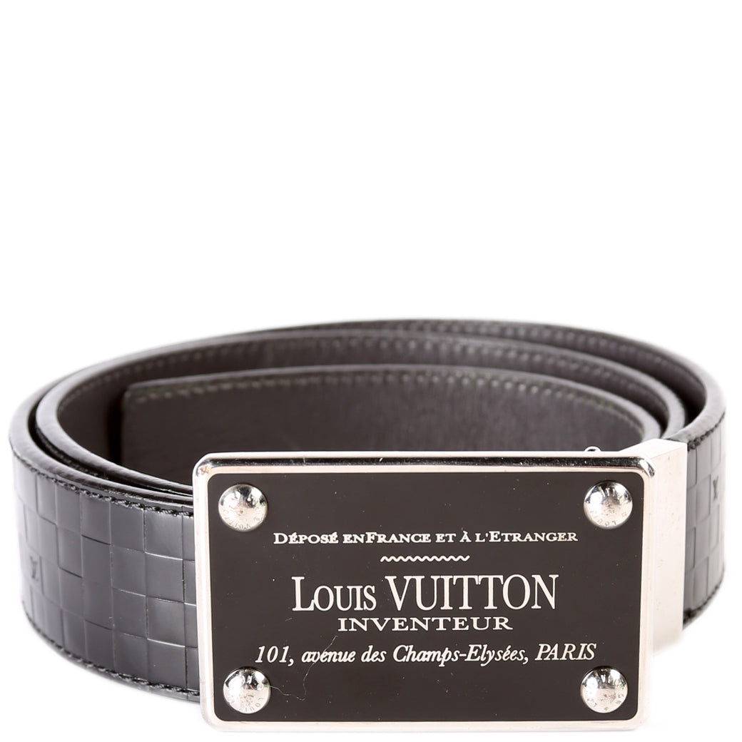 Inventeur Buckle Leather Belt Size 85/34