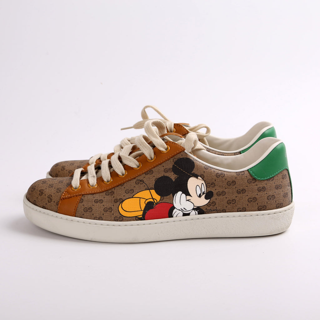 Gucci Ace Web Mickey Mouse Sneakers Size 36.5