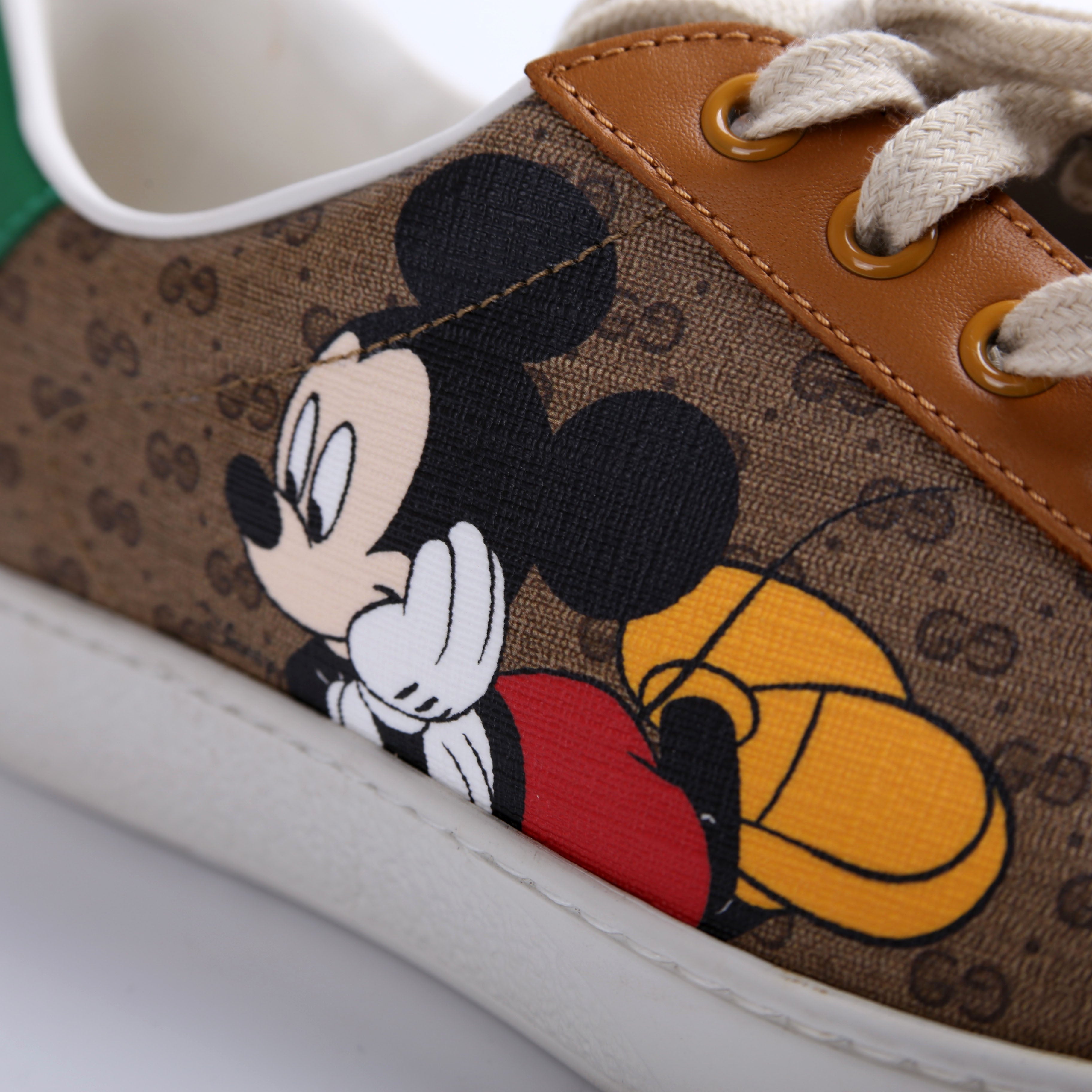 Gucci Ace Web Mickey Mouse Sneakers Size 36.5