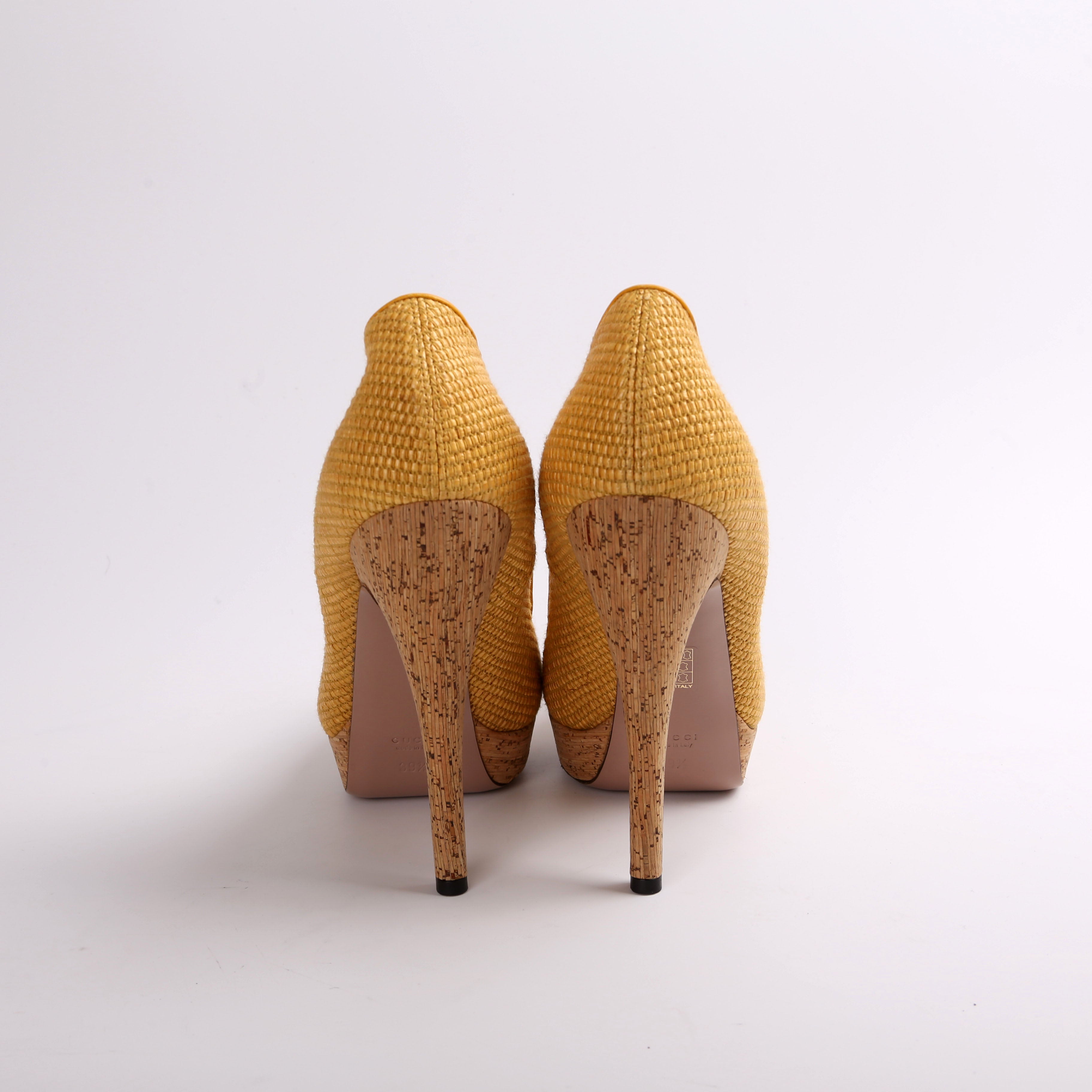 Jute Cork Roundtoe Platform Pumps Size 39.5