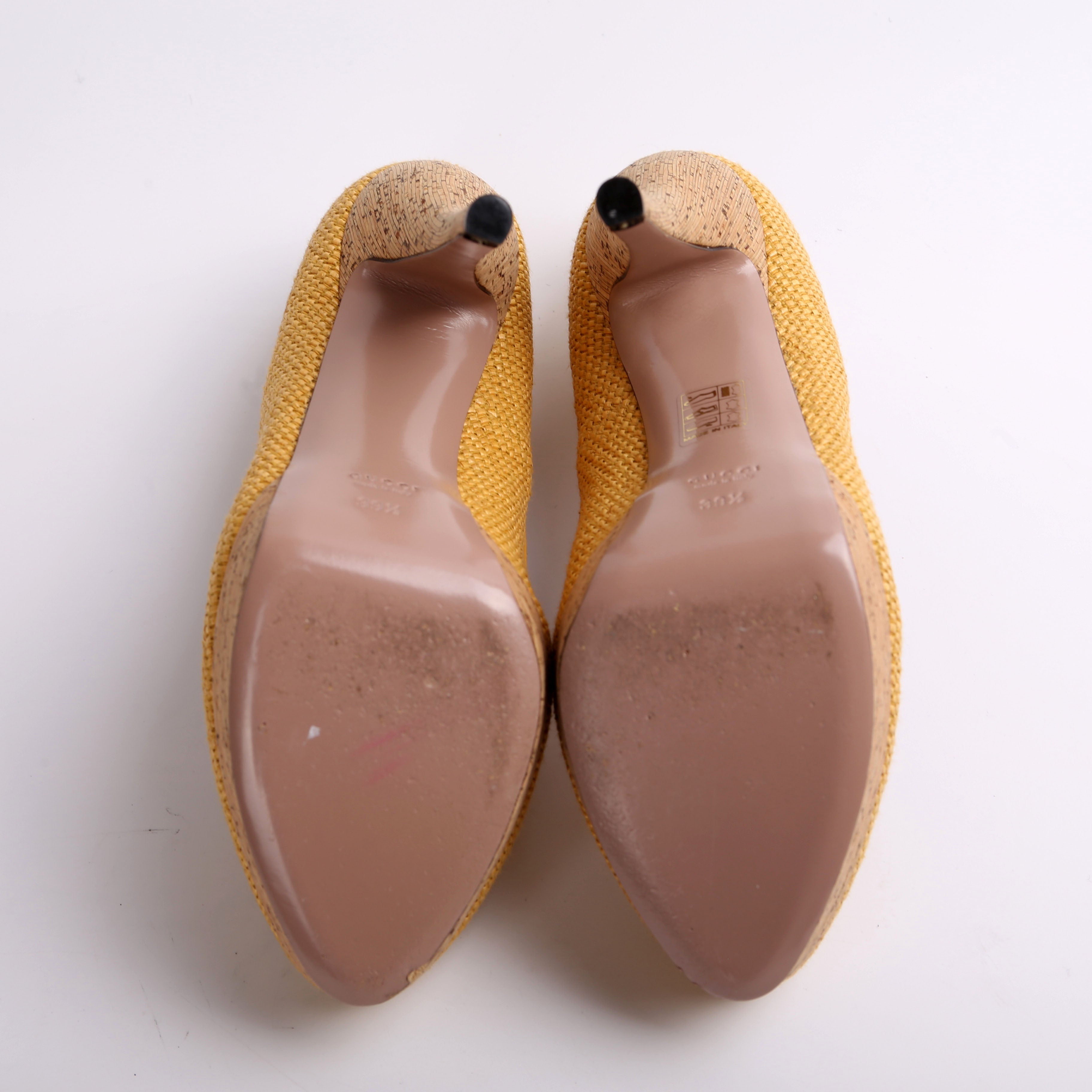 Jute Cork Roundtoe Platform Pumps Size 39.5