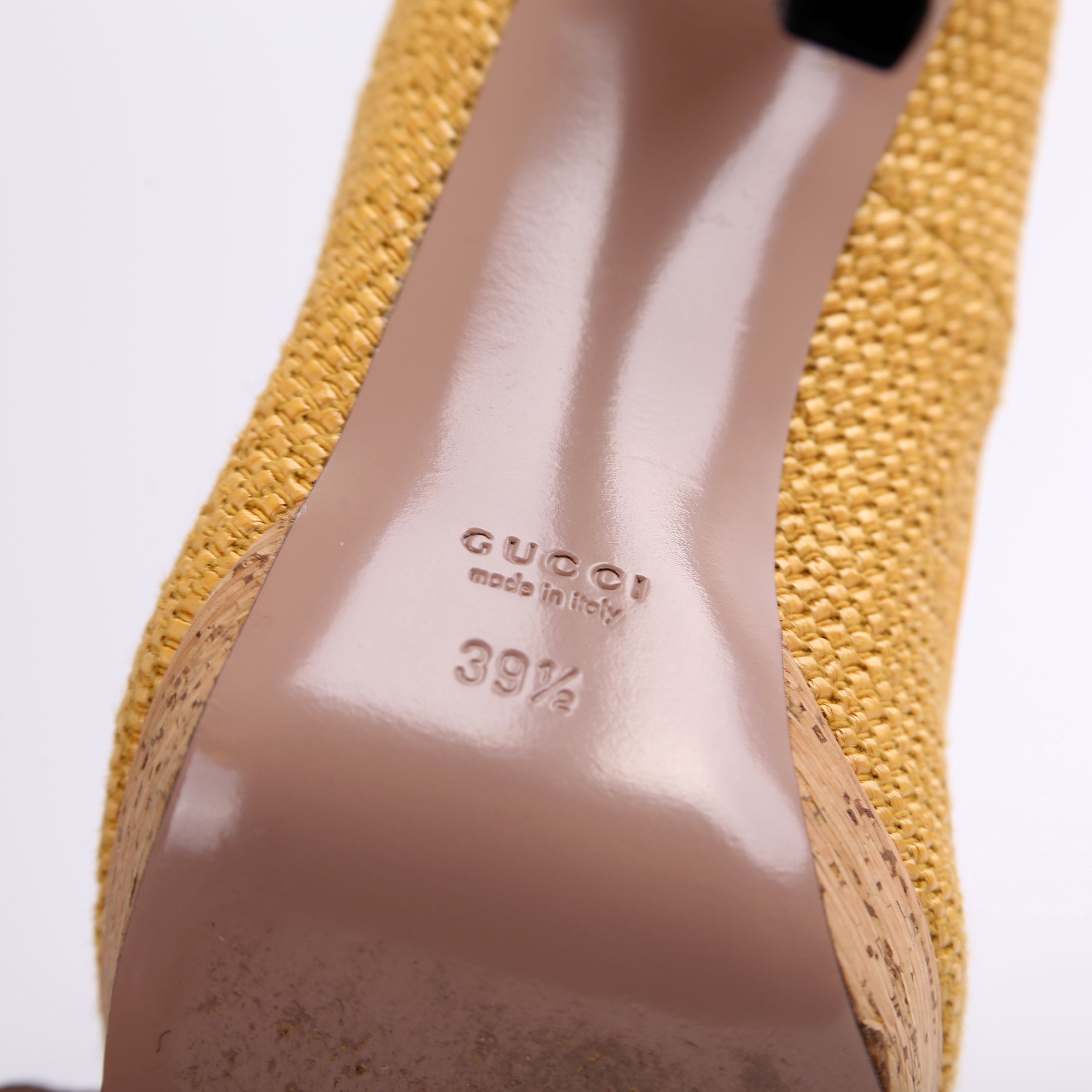 Jute Cork Roundtoe Platform Pumps Size 39.5