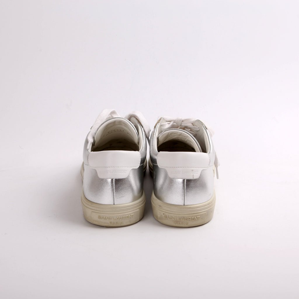 SAINT LAURENT Andy Leather Sneakers Size 37.5