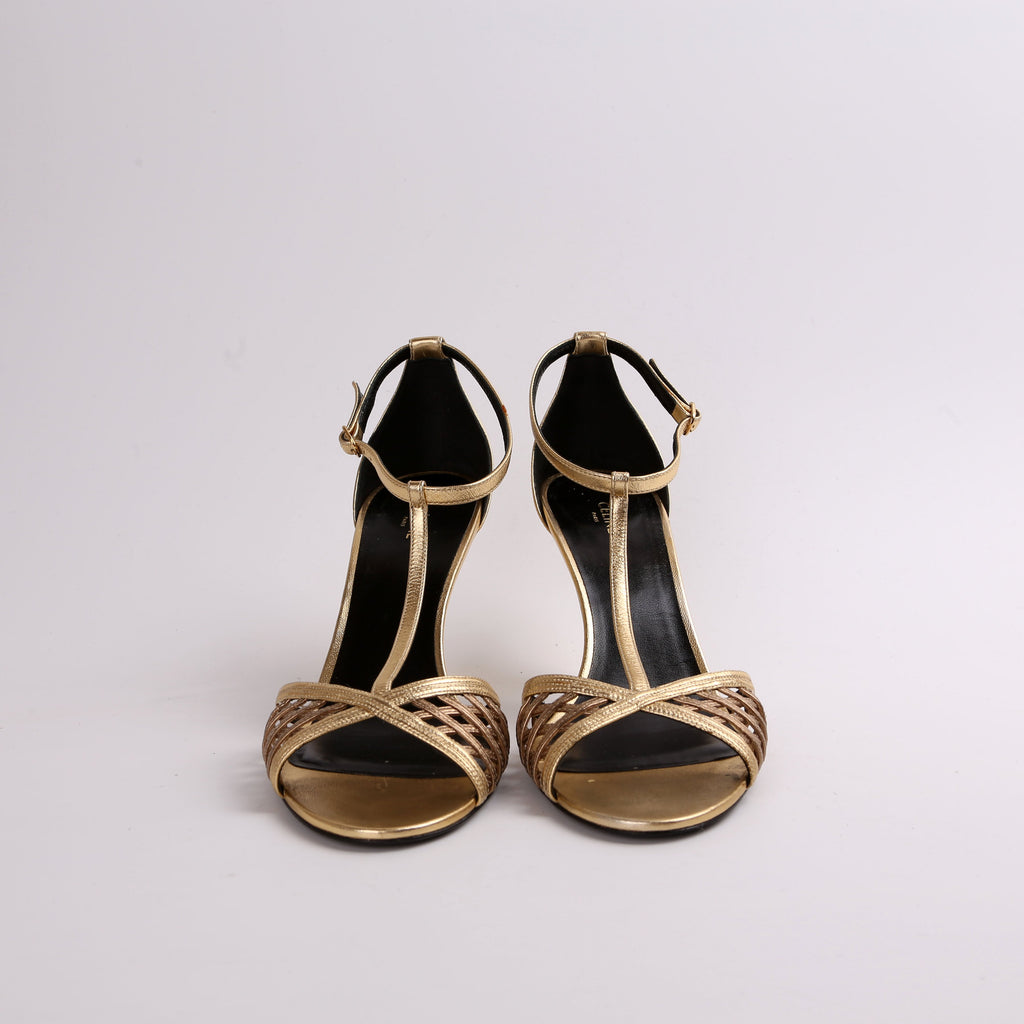 Leather Sandal Pumps Size 40