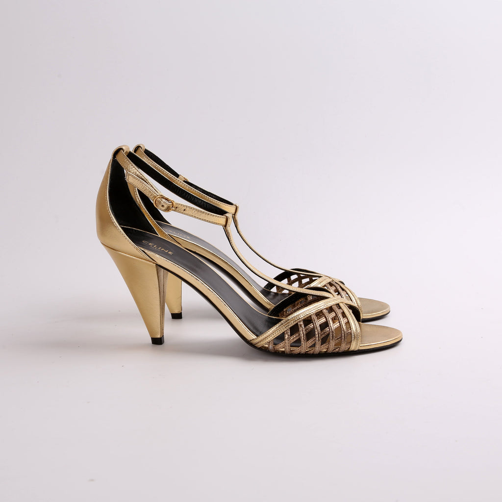 Leather Sandal Pumps Size 40