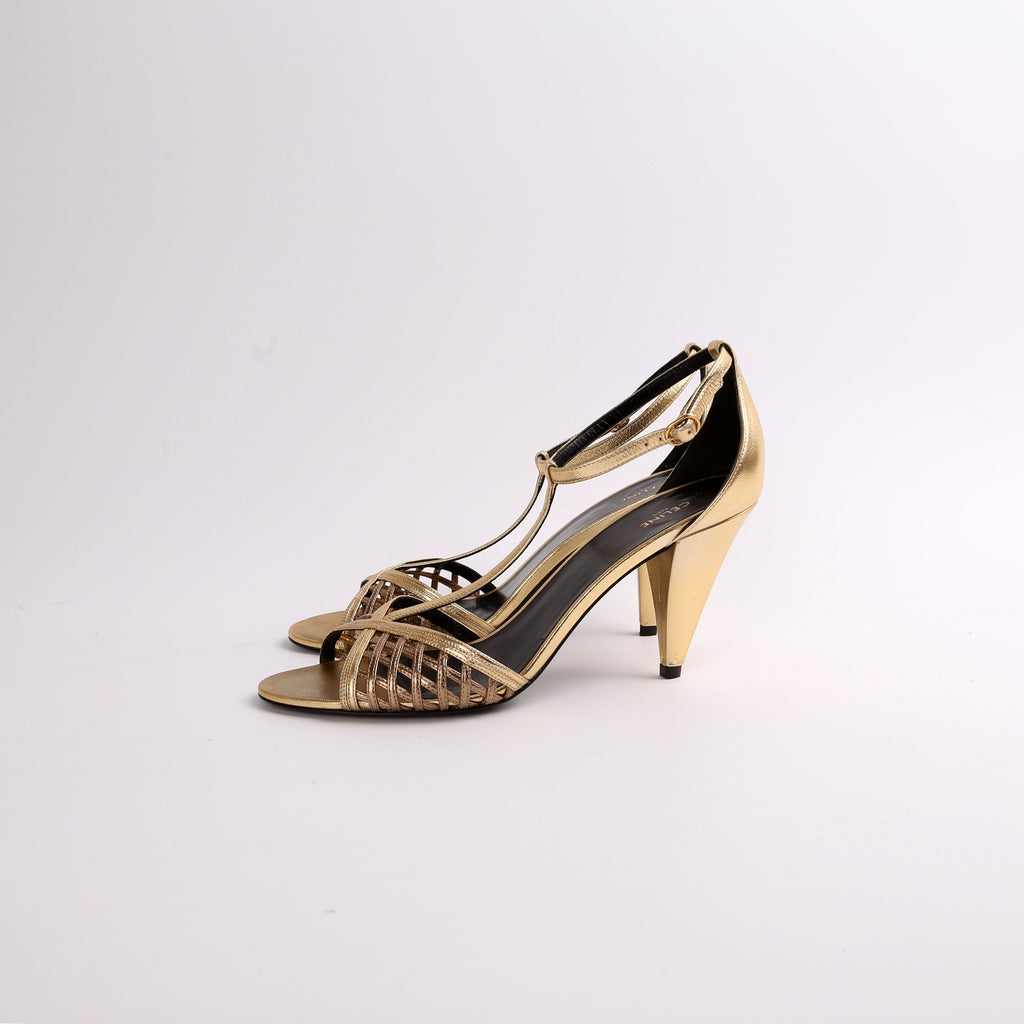 Leather Sandal Pumps Size 40