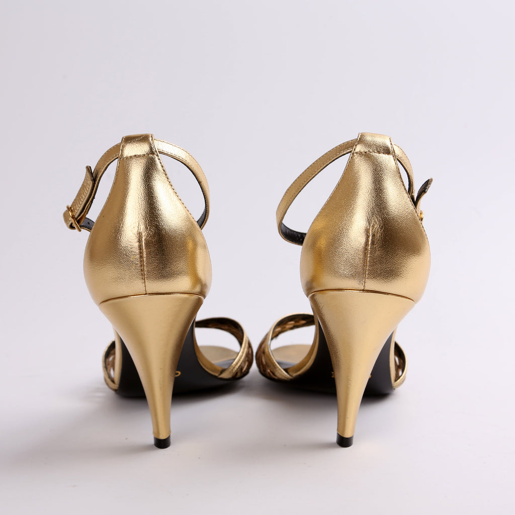 Leather Sandal Pumps Size 40