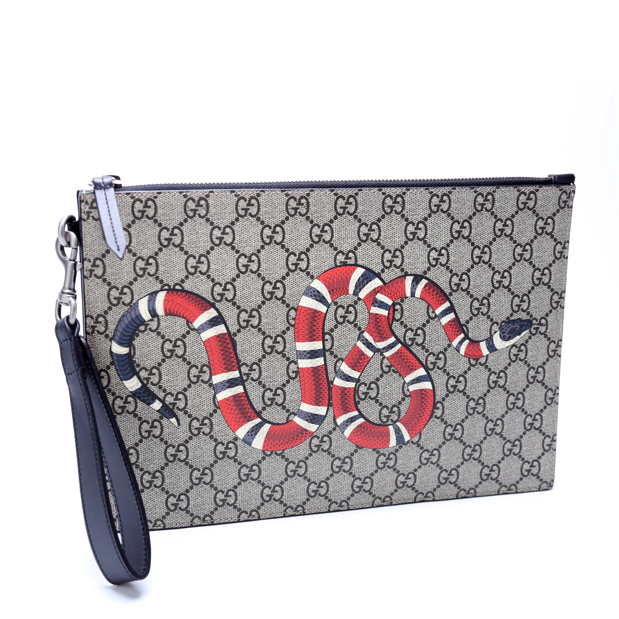 473904 GG Supreme Snake Pouch