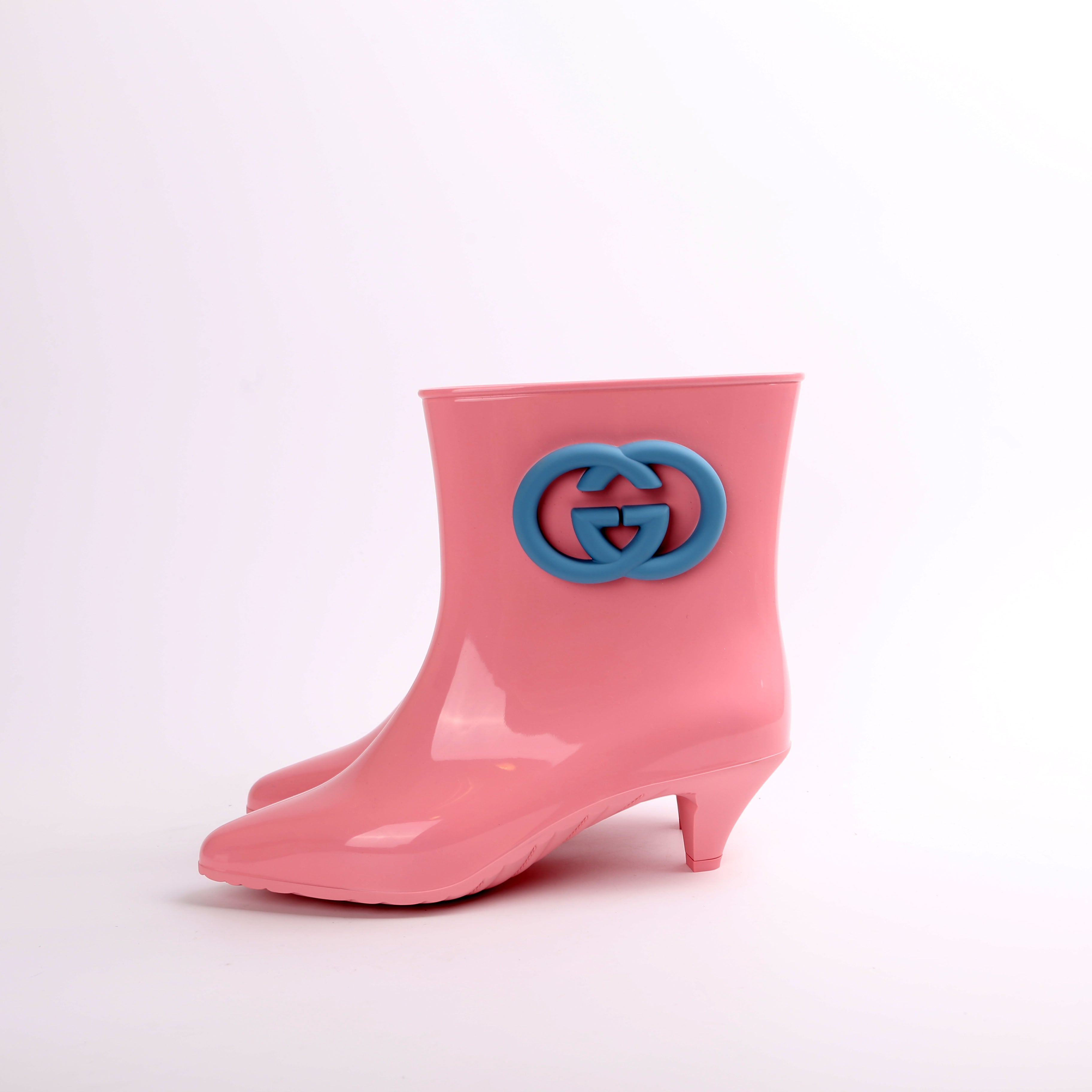 Gucci Rubber Ankle Boots Size 40