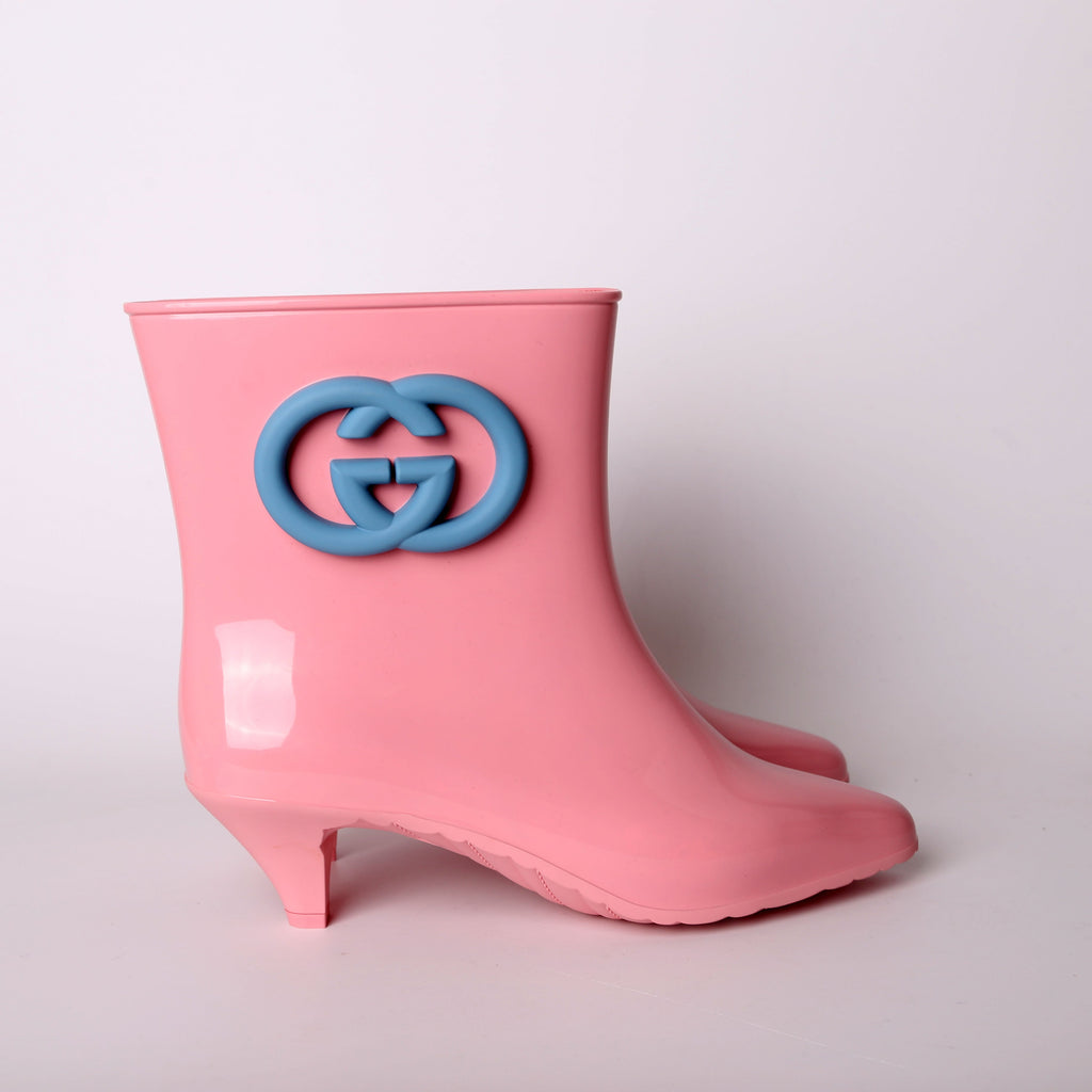 Gucci Rubber Ankle Boots Size 40