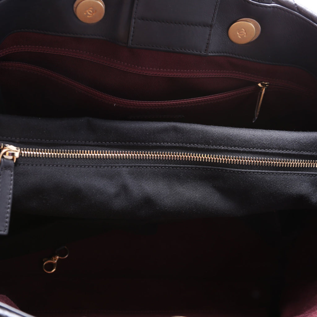 Coco Handle Shopping Tote Large Aged Calfskin 26M