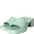 Gucci Logo Rubber Slides Size 39