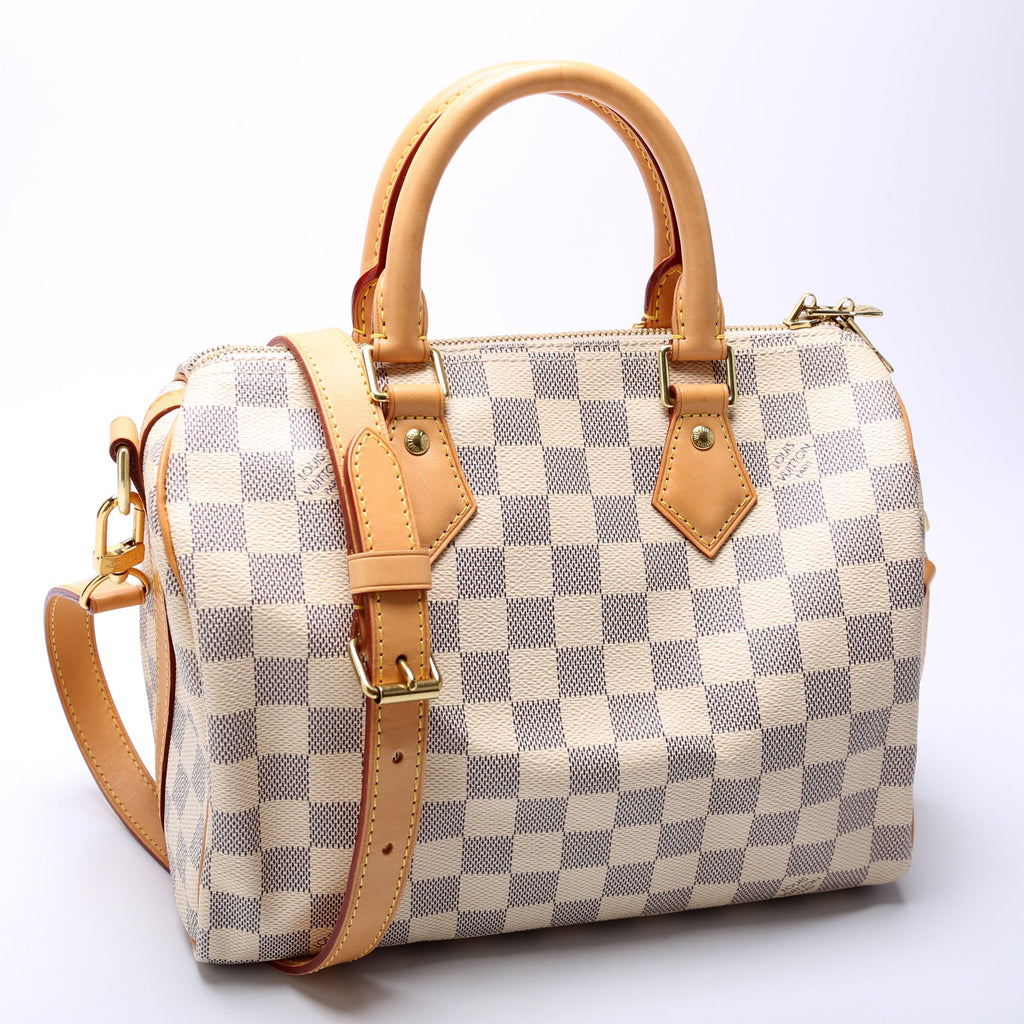 Speedy 25 Bandouliere Damier Azur