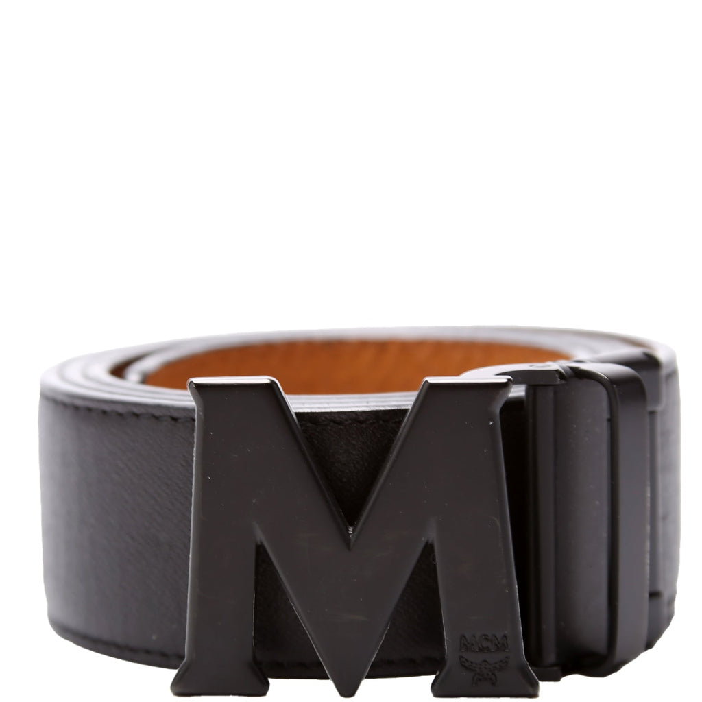 Claus M Reversible Visetos/Leather Belt Size 40