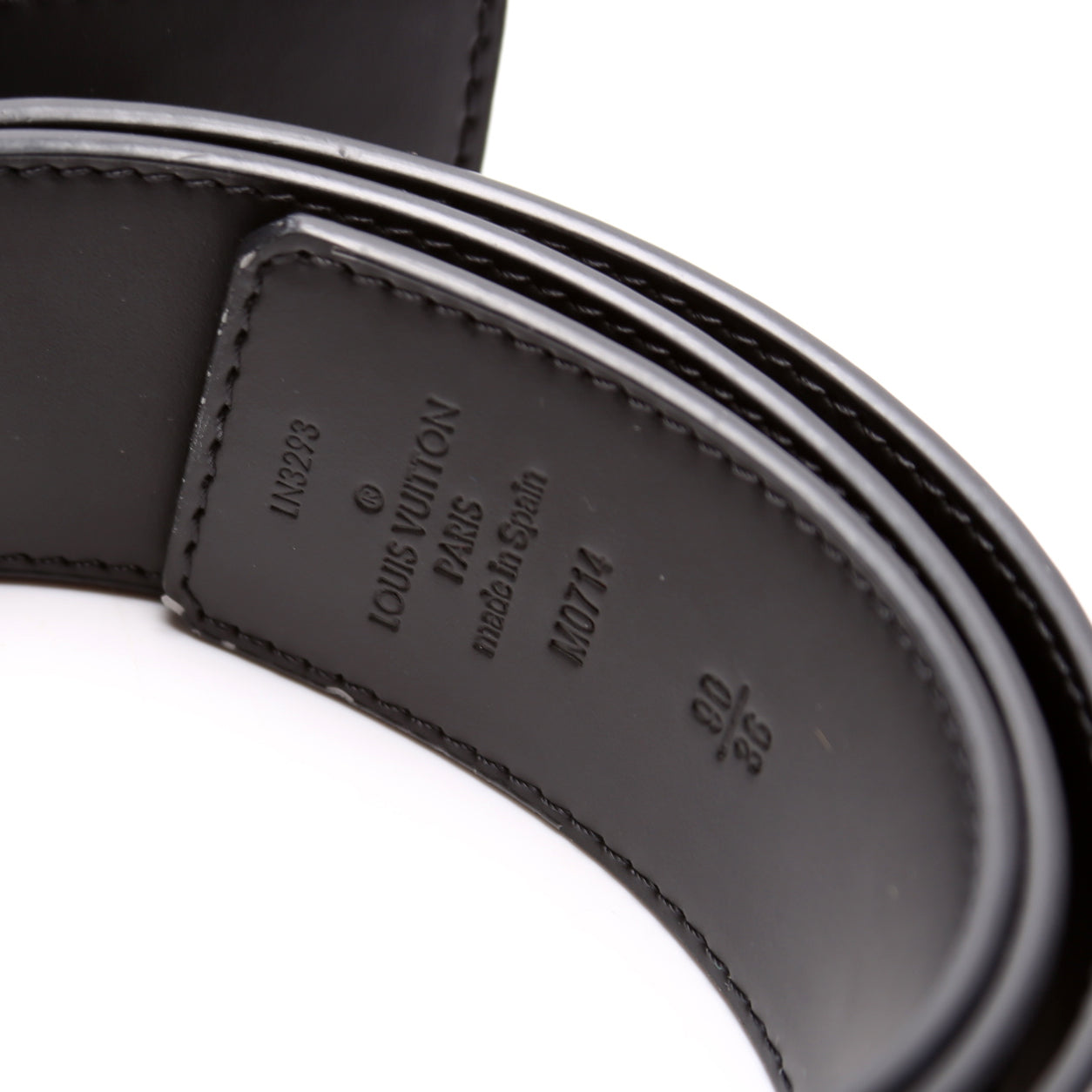 LV Shake 40MM Reversible Leather/Eclipse Belt Size 90/36