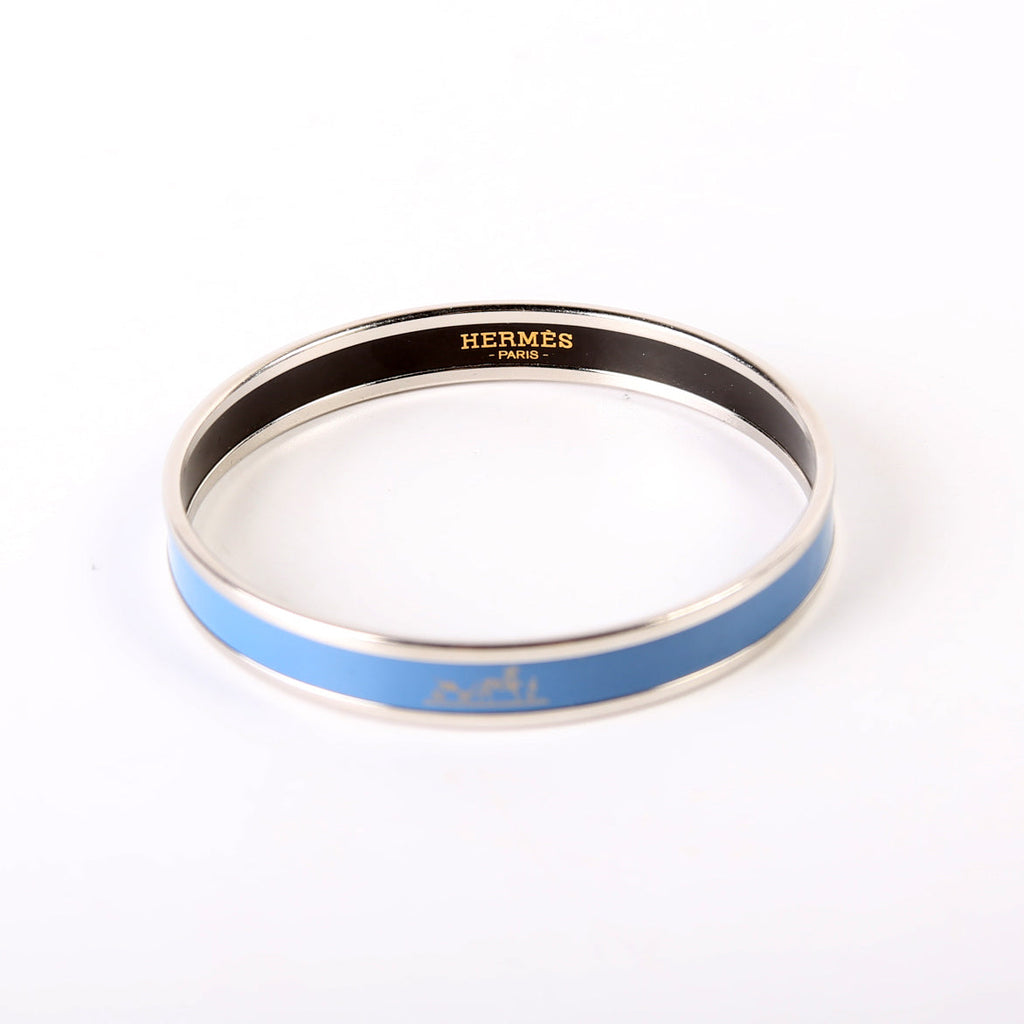 Enamel Narrow Bangle Bracelet