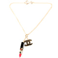 CC Lipstick Pendant Bracelet