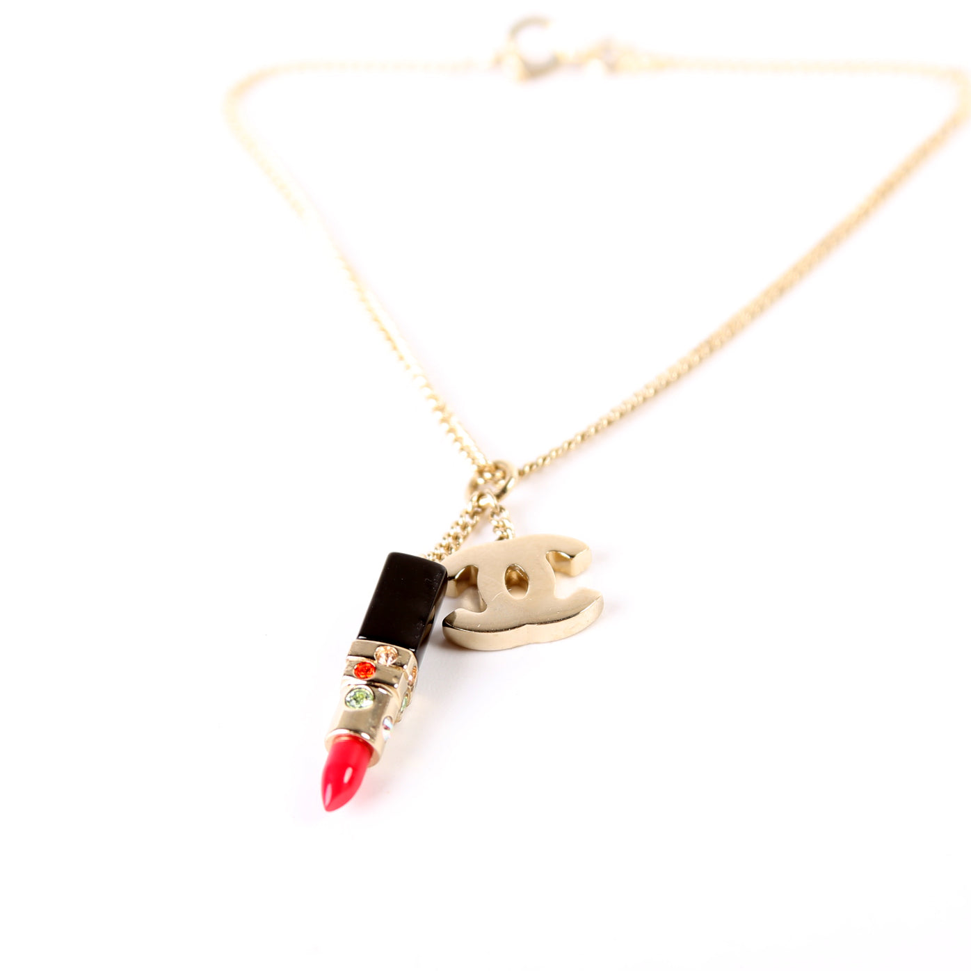 CC Lipstick Pendant Bracelet
