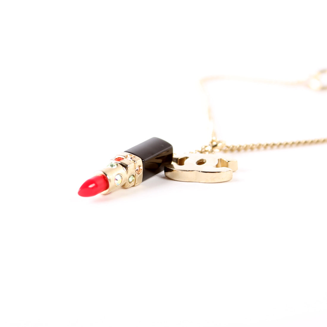CC Lipstick Pendant Bracelet