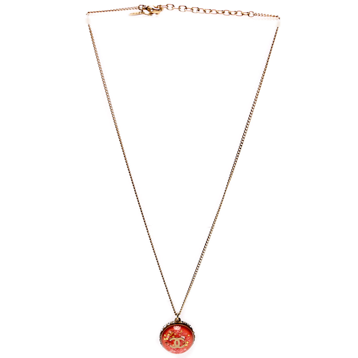 CC Dome W/Rhinestones Pendant